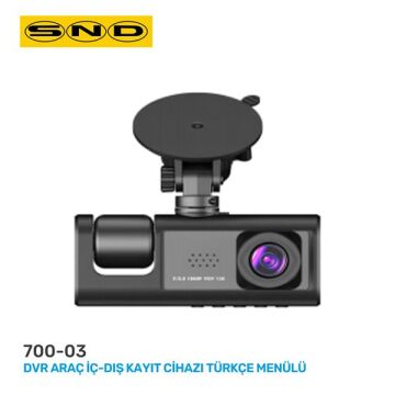 Dvr Araç İç-Dış Kayıt Cihazı Türkçe Menülü Wı-Fı SND 700-03