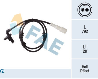 Abs Sensörü Arka Sol Renault Clio Thalia 98> FAE 78407
