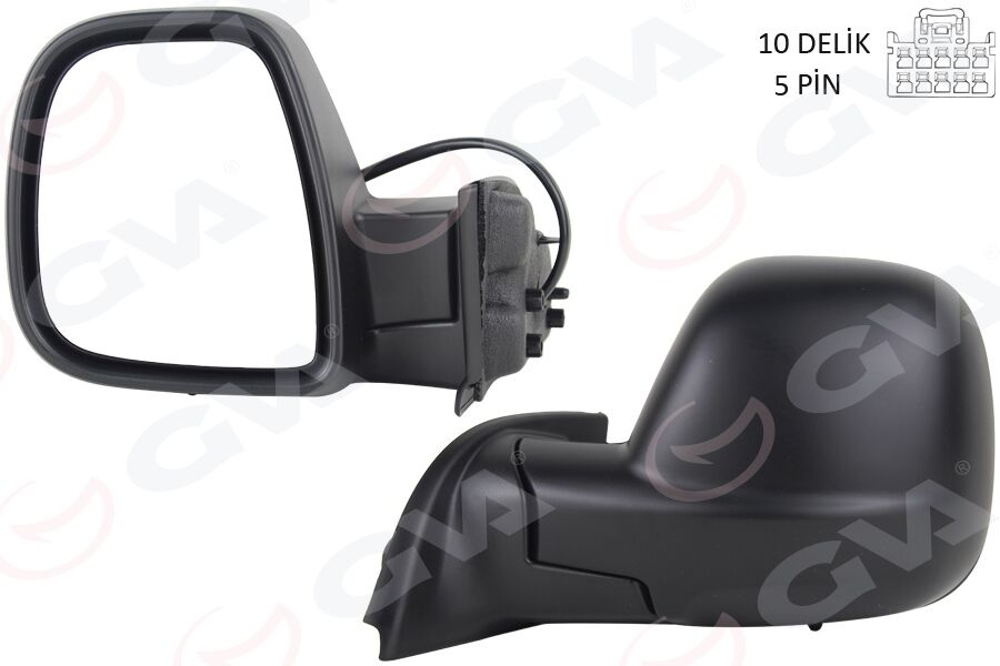 Dış Dikiz Aynası Sol Berlıngo- Rıfter 2019>Combo-Proace Cıty 19> Elektrikli Desenli Rezistanslı GVA 1045165