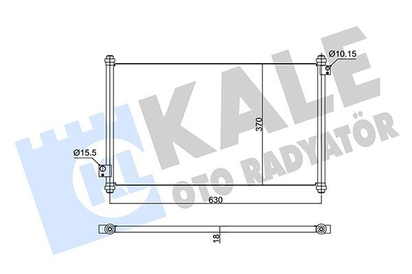 Kondenser Al/Pl/Brz Accord Vı KALE 350595