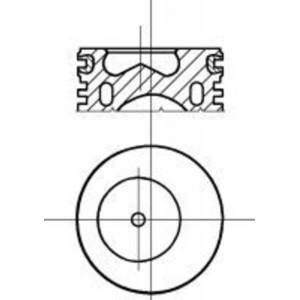 Motor Piston Segman 0.40 80.50 Çap Palıo-Sıena-Uno 89> 1.4 8 V YENMAK 31-04303-040