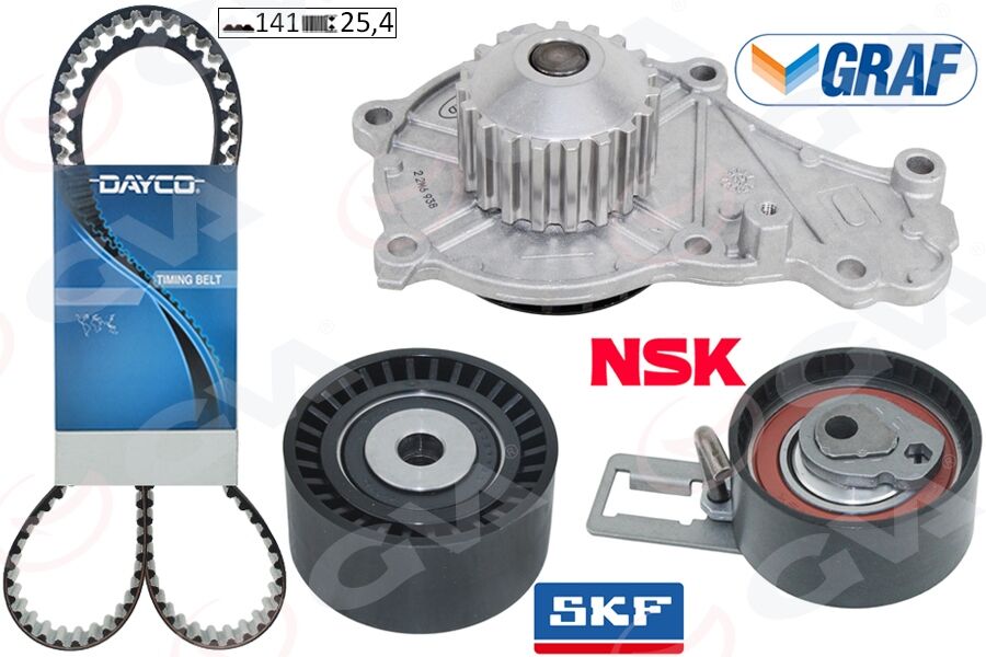 Devirdaimli Eksantrik Gergi Kiti 141 Diş P207-P208-P301-P308-P508-P2008-P3008-P5008 08> Partner-Be Rlıngo-Rıfter-Jumpy-C5-C4-Ds4-C3-Ds3-Ds5-C-Elysee 1.6 Hdı Dv6c Dv6dted- Focus Iıı 1.6 Tdci 11>Courie GVA 59WPK4325D