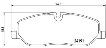 Fren Balatası On Land Rover Dıscovery Iıı-Iv L319 Range Rover Vogue L322 BREMBO P44014