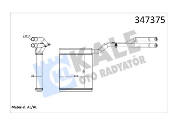 Kalorifer Radyatörü Ford Mondeo-Smax-Galaxy 07> KALE 347375