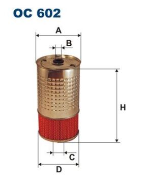 Yag Fıltresı Mercedes Om601 Om602 Om603 W201 W202 W124 W140 FILTRON OC602