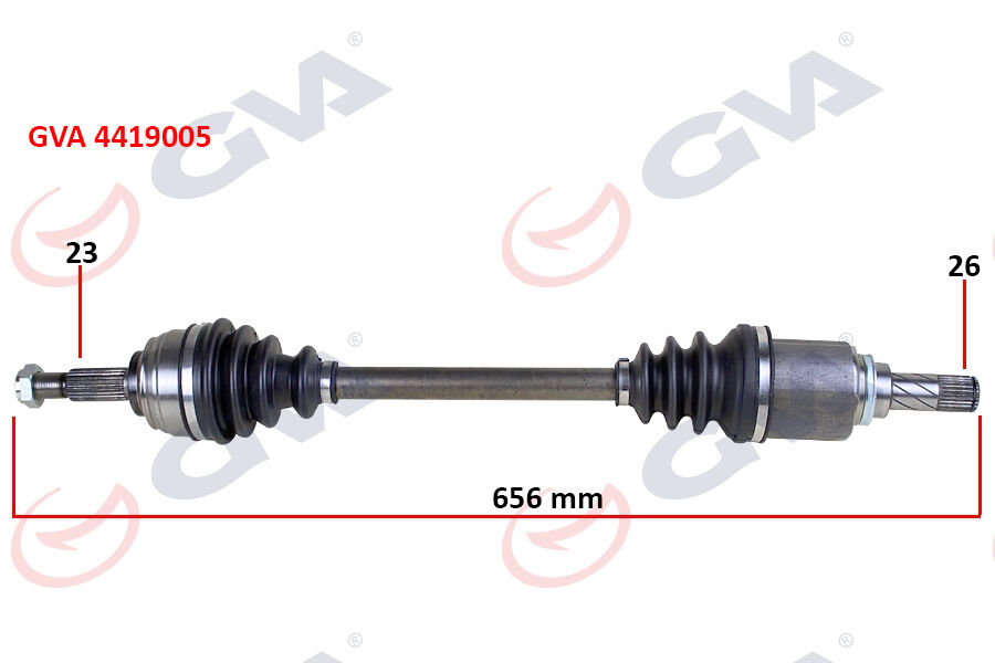 Komple Aks Sol Dacıa Sandero Stepway Iı 12- 1.5Dcı 656Mm GVA 4419005