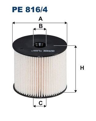 Yakıt Filtresi Partner-Berlıngo-206-307-406-807-C5-C8-Jumpy-Xantıa-Xsara-Scudo-Expert 2.0Hdı FILTRON PE816.4