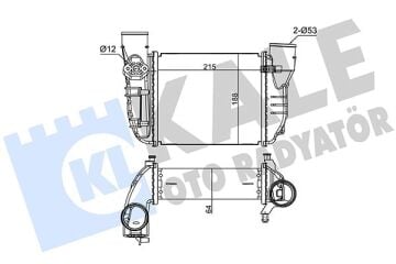 Turbo Radyatörü Intercooler Audı A4-Exeo 08-10 1.8T KALE 355010