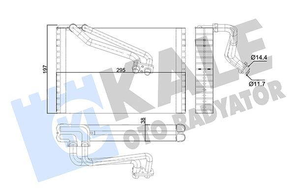 Evaporatör Al/Pl/Brz Punto-Corsa D KALE 352975