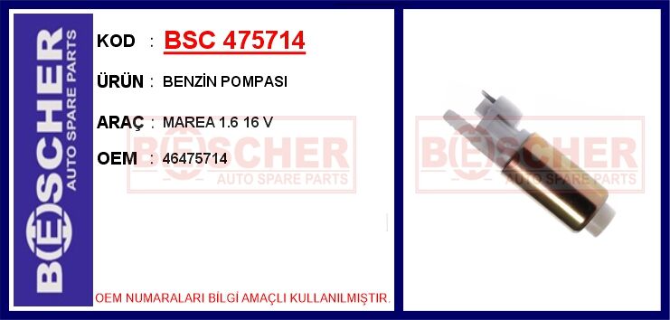Benzin Pompası Marea 1.6 16 V BSC 475714