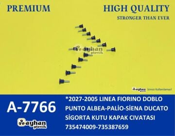 Sigorta Kutu Kapak Cıvatası Fıat Lınea-Fıorıno-Doblo-Punto-Albea-Palio-Siena-Ducato AYHAN A7766