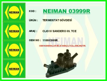Termostat Gövdesi Clıo Iv Sandero 09. Tce NEIMAN 03999R