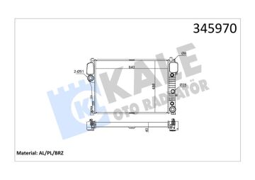 Motor Su Radyatoru Mercedes S-Class W221 05>13 KALE 345970