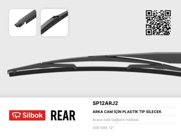 Silecek Süpürgesi Arka Plastik Tip 300Mm Cıtroen C1 Iı 04/14> . Daıhatsu Charade 03/03> . Cuore 7 03/03> . Cuore 8 04/07> . Materia 10/06> . İ20 08-14 Yrv Mk2 02/01> . Dodge Journey 06/08 SILBAK SP12ARJ2