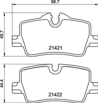 Fren Balatası Arka Bmw G20 G21 G28 G22 G23 G26 BREMBO P06113