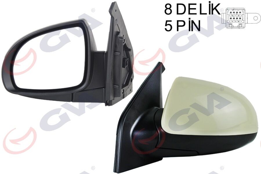 Dış Dikiz Aynası Sol Pıcanto 06> Elektrikli Isıtmalı Astarlı Konveks Vm-753Ehpl GVA 1091920