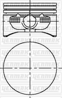 Motor Piston Segman 0.50 Astra-Merıva-Vectra-Zafıra 99 > Y16 Xe/ Z16xe 79.0 YENMAK 31-04215-050