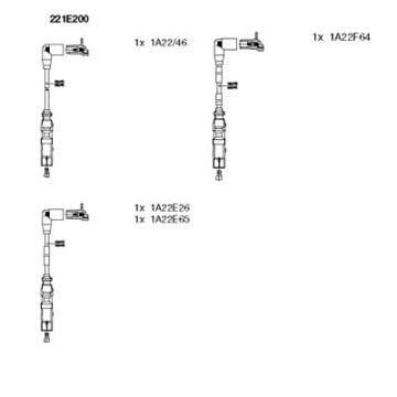 Buji Kablosu Passat-A4 1.6 Adp-Alz-Bse BREMI 221E200