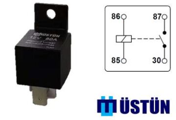 Güç Rolesi 12V 4P 80A USTUN RL800