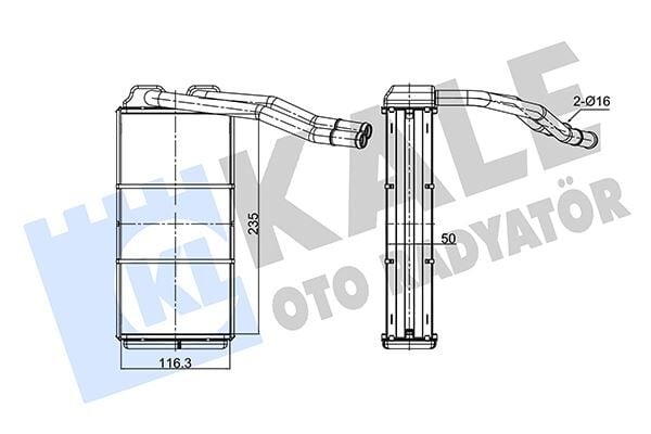 Kalorıfer Radyatoru 18 K4f - 20 T2n Freelander I L314 98>06 KALE 352090