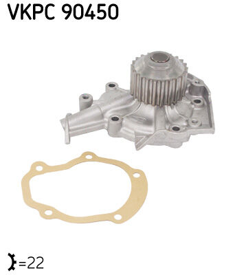 Devirdaim Chevrolet Aveo Kalos 1.2L B12s1 T200 T250 T255 04-08 / Spark 1.0L 06-> / Daewoo Matız 1.0 L B10s1 M200 05-> / Matız Tıco 0.8L F8c 3 Silindir 95-02 Orjinal Tip SKF VKPC90450
