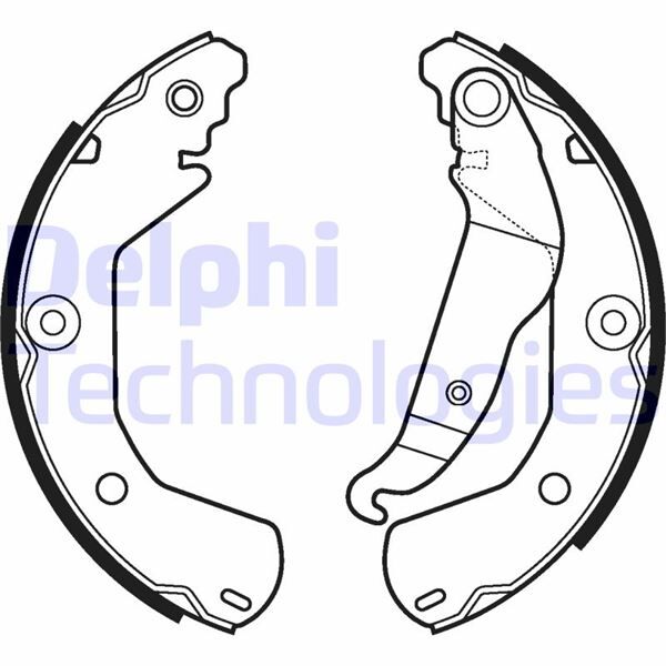 Arka Fren Pabuç Balata Chevrolet Aveo 08>11> Kalos 1.2-1.4 05> Spark 10> DELPHI LS2112