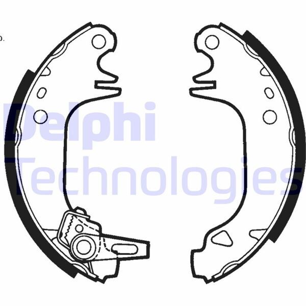 Arka Fren Pabuç Balata Peugeot P106 91>04 P205 83>98 P309 86>93 Cıtroen Saxo 96>04 Ax 86>98 180X30m M DELPHI LS1423
