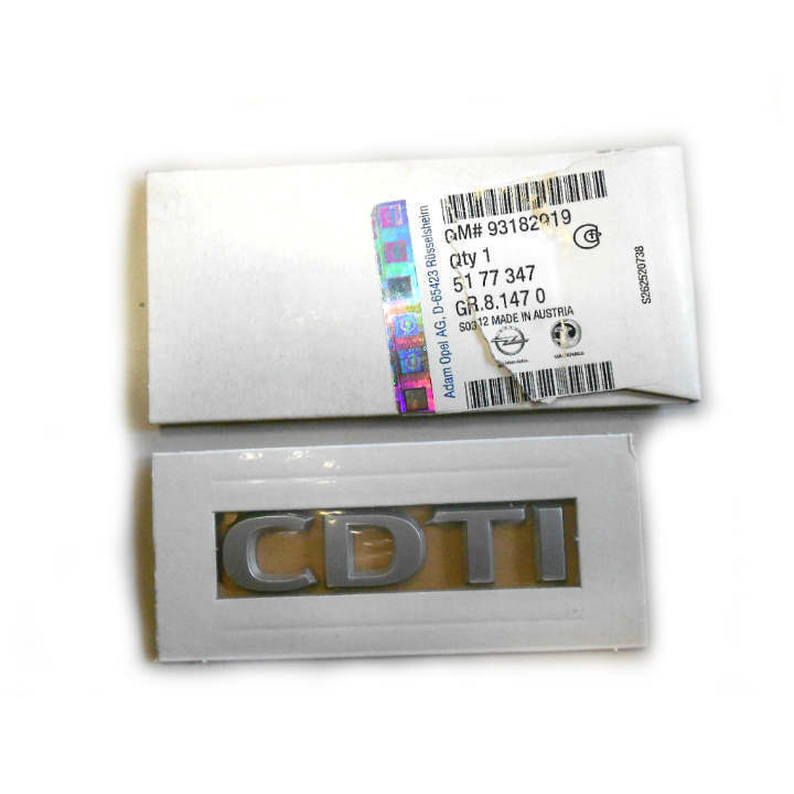 Opel Astra H CDTİ Yazı Orjinal Ürün 5177449/94719710