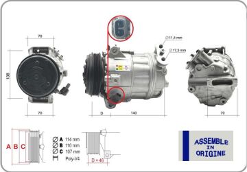 Klima Kompresörü Fıat Ducato 06>19 2.3D Mtj GUA 51323