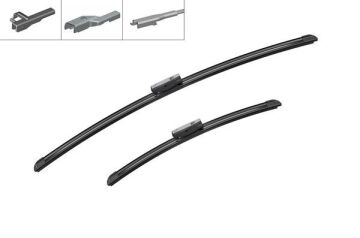 Ön Silecek Süpürge Takımı Opel Adam 12>19 Peugeot Partner 08> P208 P2008 03 12>19 Cıtroen Berlıngo 0 8> C3 16> Fıat Egea 16> Fıesta 09>17 650 400 Aerotwin Multiclip BOSCH 3397014122