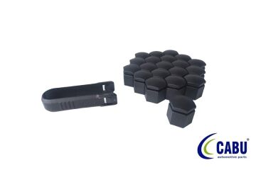 Bijon Kapağı Siyah 17X23mm Corsa C-D-E. Astra G-H. Zafıra.Merıva.Adam 20 Adet 220644 CABU 220654