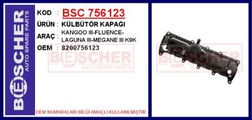 Külbütör Kapağı Kangoo Iıı-Fluence-Laguna Iıı-Megane Iıı K9k BSC 756123