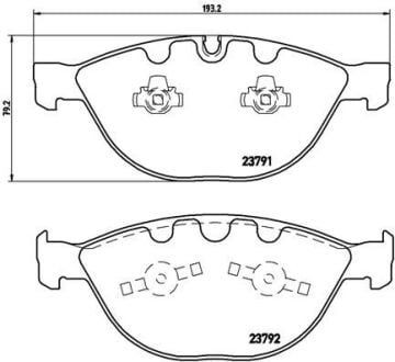 Fren Balatası On Bmw E60 E61 E63 E64 E65 E66 BREMBO P06047