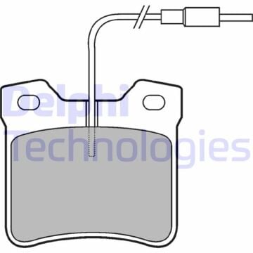 Fren Balatası Arka Mercedes W638 B901 B902 . Peugeot 406 605 DELPHI LP667