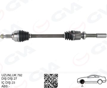 Komple Aks Sag On Renault Laguna Iı Bg0/1 1.6İ 16V M-T Jh3 01-07 GVA 4419044