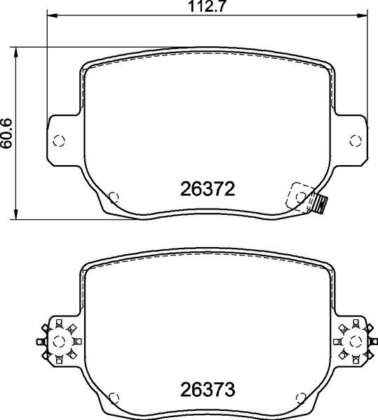 Fren Balatası Arka Tesla Model 3 5Yj3 2020> Model Y 5Yjy 2019> Spor Paket BREMBO P09030