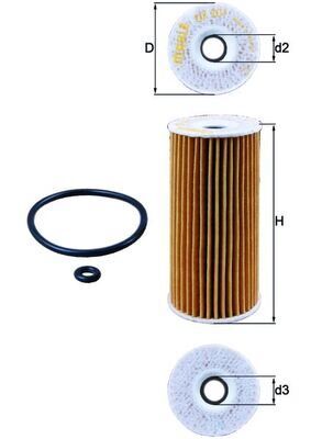 Yag Fıltresı Mercedes Om640 W168 W245 W414 MAHLE OX201D
