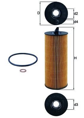 Yag Fıltresı Bmw N47 E81 E82 E87 E88 E90 E60 F10 F01 E84 E83 E70 E71 F15 F16 MAHLE OX361.4D