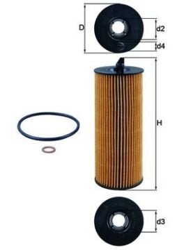 Yag Fıltresı Bmw N47 E81 E82 E87 E88 E90 E60 F10 F01 E84 E83 E70 E71 F15 F16 MAHLE OX361.4D