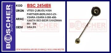 Vites Çubuğu Kısa Partner-Berlıngo-Zx-Xsara-Xsara Iı-306-406-Xantıa Be3-Be3r Sanzıman 96> Em. BSC 2454E6