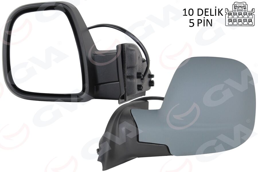Dış Dikiz Aynası Fıat Yeni Doblo Combi- Carg0 Elektrikli Astarlı Rezistanslı Sol 23- GVA 1029105