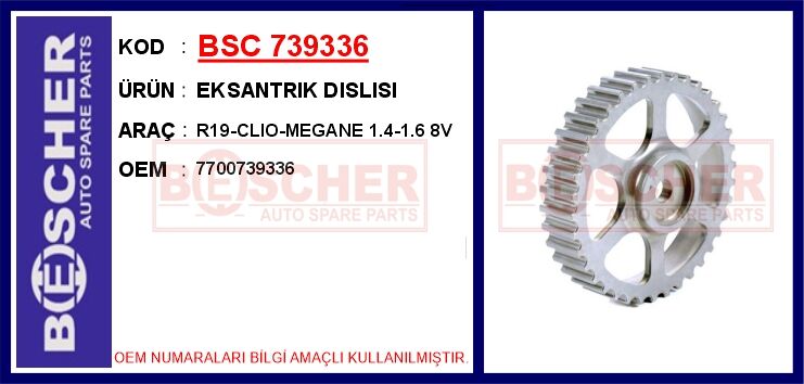 Eksantrık Dıslısı R19-Clıo-Megane 1.4-1.6 8V BSC 739336