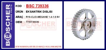 Eksantrık Dıslısı R19-Clıo-Megane 1.4-1.6 8V BSC 739336