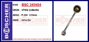 Vites Çubuğu P.206 123Mm BSC 2454G4