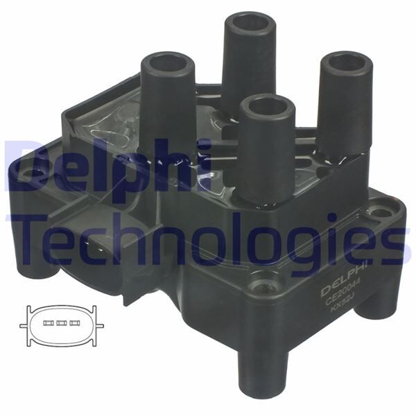 Ateşleme Bobini Focus Cmax 1.6-1.8-2.0 16V-01 > Fusıon 1.4-1.6-Ka 1.3I-Mondeo Iı 04 >Fıesta Mazda 2 DELPHI CE20044-12B1
