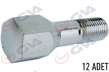 Bijon Cıvatası Fıat Tofaş Kısa Aa19 - M12 X 1.25 X 18 Kısa Galvaniz Paket 20 GVA 8820112