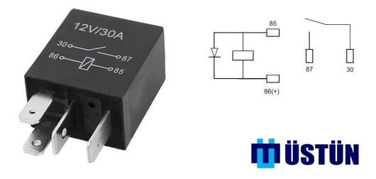 Mikro Role 12V 4P 40 Amper USTUN RL340