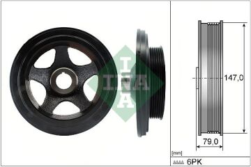 Krank Kasnagı Mercedes Om611 Om646 W202 W203 Cl203 C209 W204 W210 W211 W638 W639 B901>B906 INA 544014210