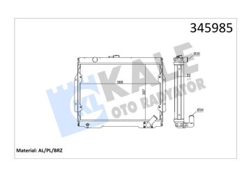 Radyatör L200 Al/Pl/Brz KALE 345985
