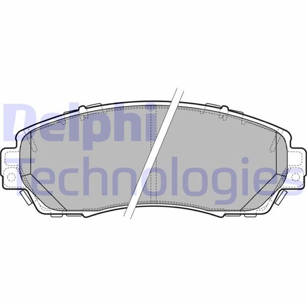Ön Fren Balata Honda Cr-V 1.6L N16a2 İ-Dtec Dizel Otomatik Vites 4X4 Re6 Kasa 13-> - Aşınma İkaz Soketli DELPHI LP2710
